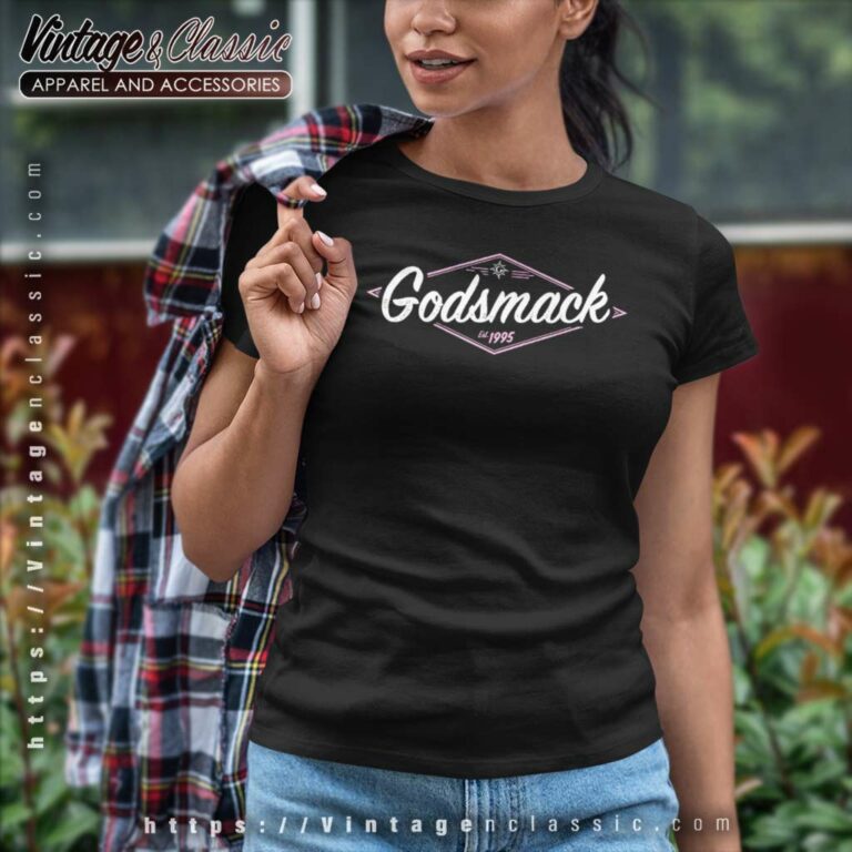 Godsmack Pink Logo Women TShirt Godsmack Pink Logo Women TShirt