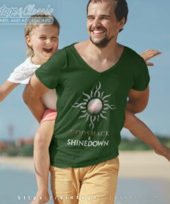 Godsmack Shinedown V Neck TShirt