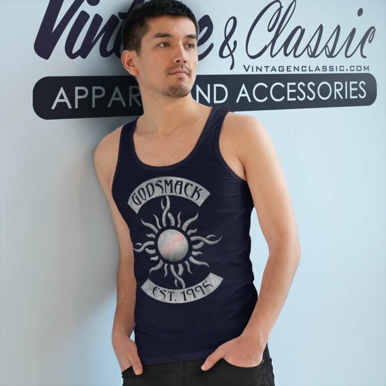 Godsmack Shirt Legends Sun Rocker Tank Top Racerback Godsmack Shirt Legends Sun Rocker Tank Top Racerback
