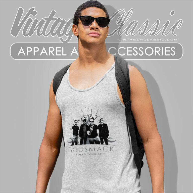 Godsmack World Tour 2023 Tank Top Racerback Godsmack World Tour 2023 Tank Top Racerback