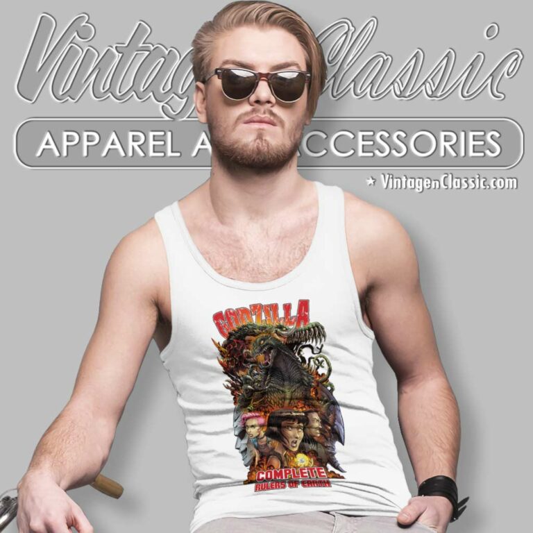 Godzilla Complete Rulers Of Earth Tank Top Racerback Godzilla Complete Rulers Of Earth Tank Top Racerback