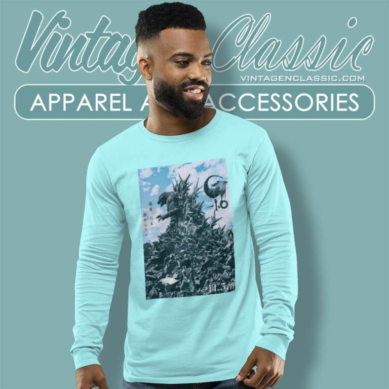 Godzilla Minus One 1954 Shirt Gift For Fan Long Sleeve Tee Godzilla Minus One 1954 Shirt Gift For Fan Long Sleeve Tee