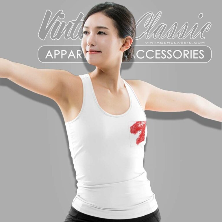 Godzilla Minus One Dorsal Fin Shirt Red Tank Top Racerback Godzilla Minus One Dorsal Fin Shirt Red Tank Top Racerback