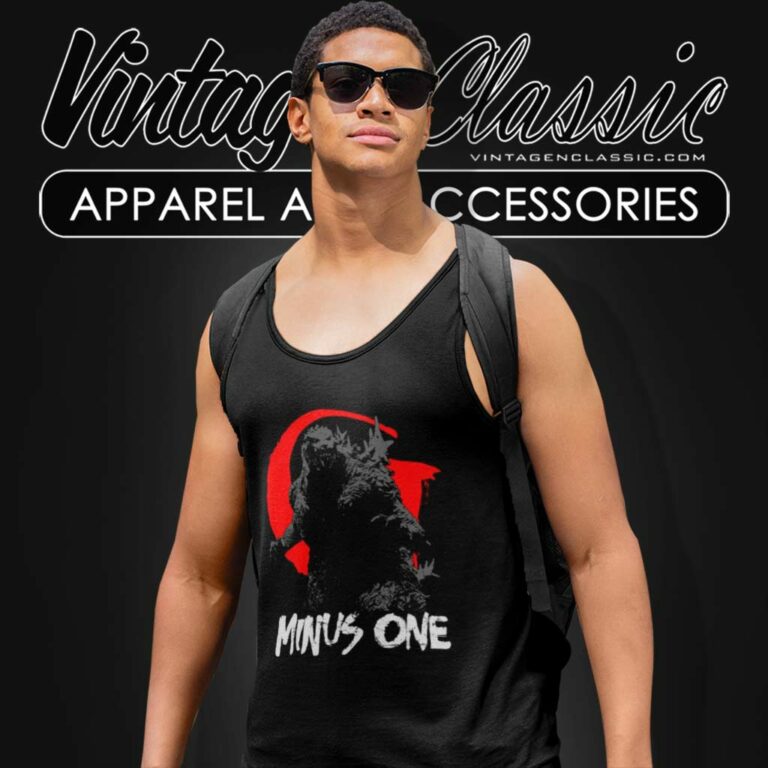 Godzilla Minus One Movie Tank Top Racerback Godzilla Minus One Movie Tank Top Racerback