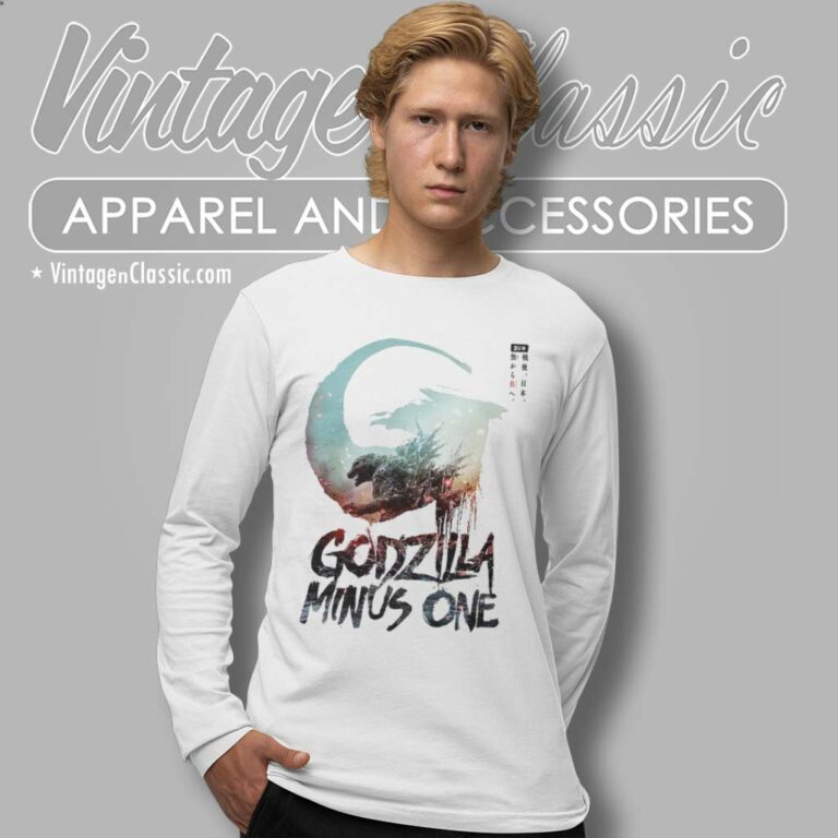 Godzilla Minus One Poster Long Sleeve Tee Godzilla Minus One Poster Long Sleeve Tee