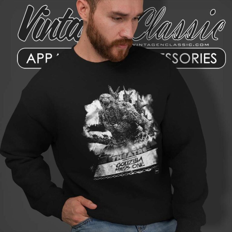 Godzilla Minus One Poster Shirt For Fan Sweatshirt Godzilla Minus One Poster Shirt For Fan Sweatshirt