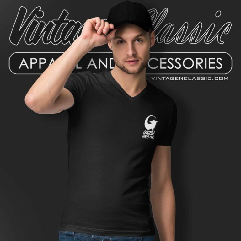 Godzilla Minus One Shirt Film 2023 V Neck TShirt Godzilla Minus One Shirt Film 2023 V Neck TShirt