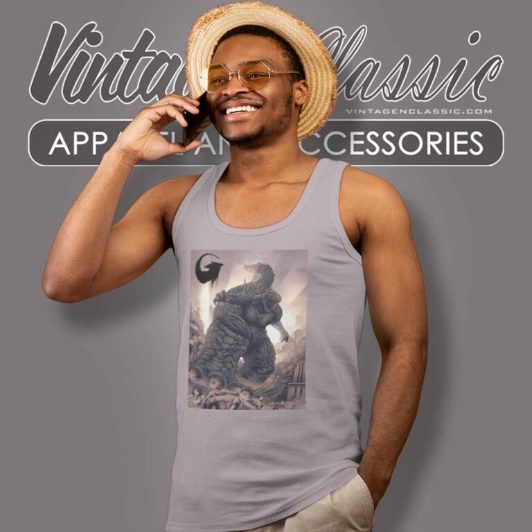 Godzilla Minus One Shirt Gift For Fan Tank Top Racerback Godzilla Minus One Shirt Gift For Fan Tank Top Racerback