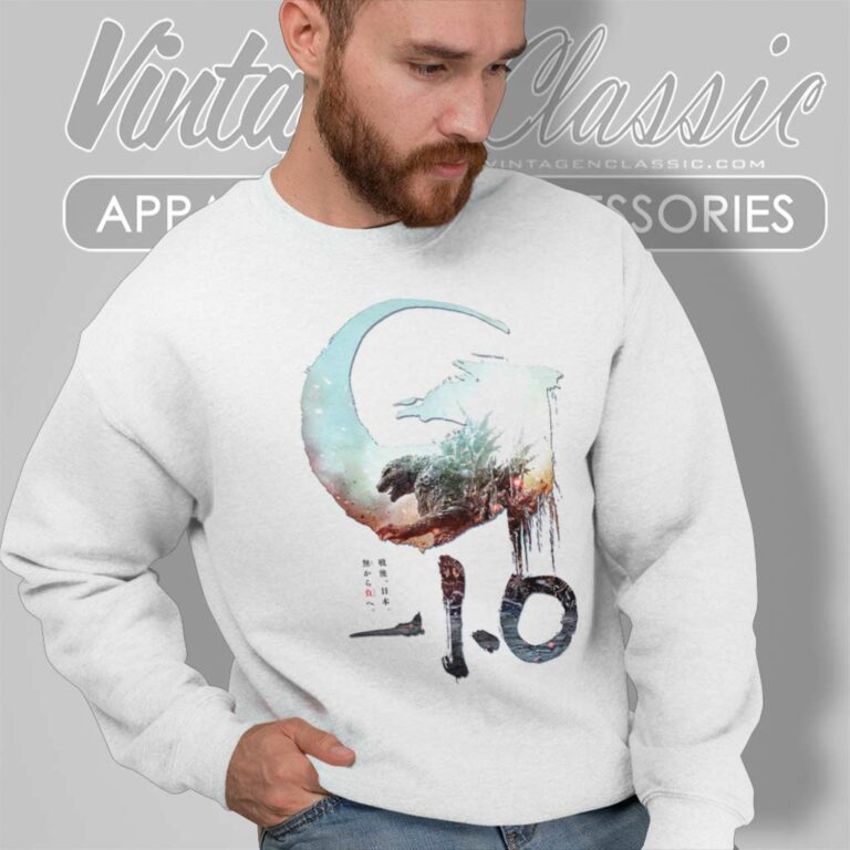 Godzilla Minus One Shirt Japanese Poster Sweatshirt Godzilla Minus One Shirt Japanese Poster Sweatshirt