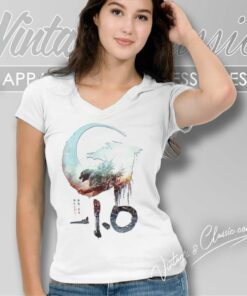 Godzilla Minus One Shirt Japanese Poster V Neck TShirt