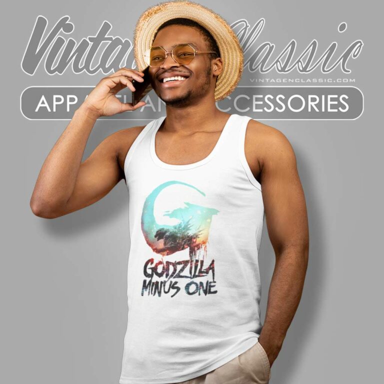 Godzilla Minus One Shirt King Of The Monsters Movie Tank Top Racerback 1 Godzilla Minus One Shirt King Of The Monsters Movie Tank Top Racerback 1