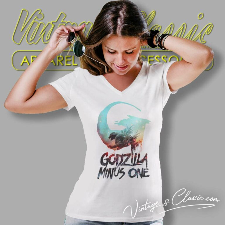 Godzilla Minus One Shirt King Of The Monsters Movie V Neck TShirt 1 Godzilla Minus One Shirt King Of The Monsters Movie V Neck TShirt 1