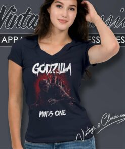Godzilla Minus One Shirt King Of The Monsters Movie V Neck TShirt