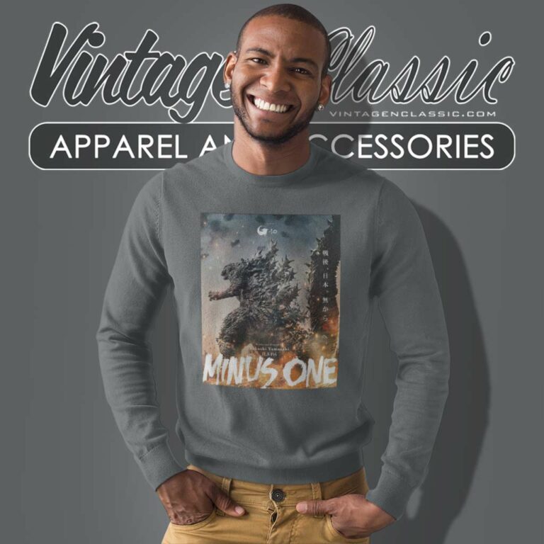 Godzilla Minus One Shirt Poster 2023 Film Sweatshirt 1 Godzilla Minus One Shirt Poster 2023 Film Sweatshirt 1
