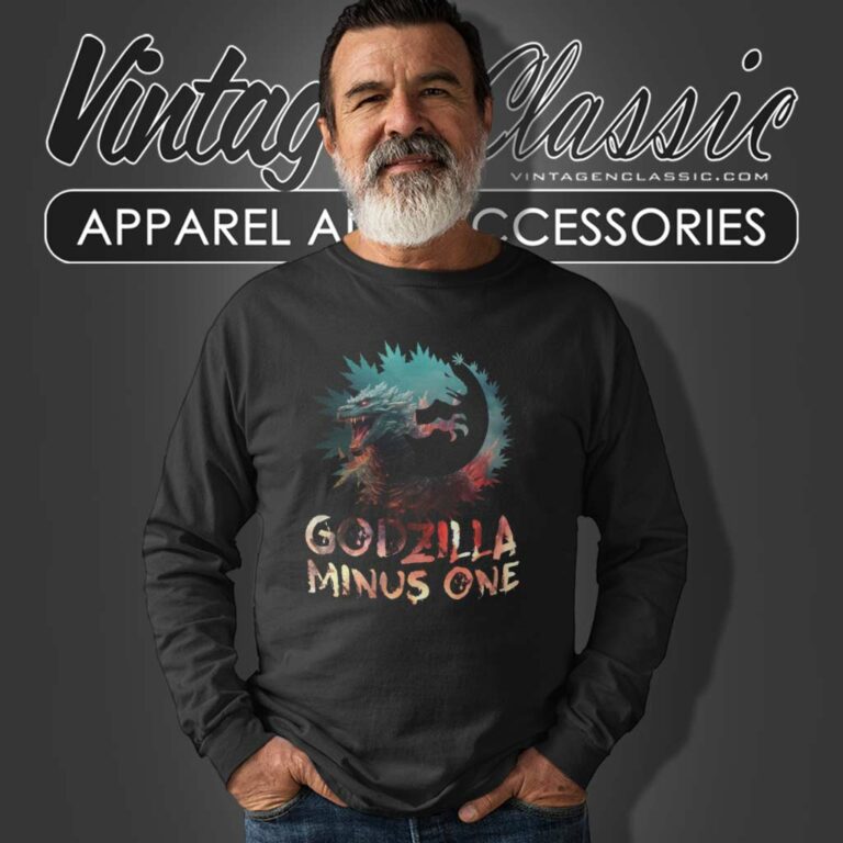 Godzilla Movie 2023 Shirt Godzilla Minus One Long Sleeve Tee Godzilla Movie 2023 Shirt Godzilla Minus One Long Sleeve Tee