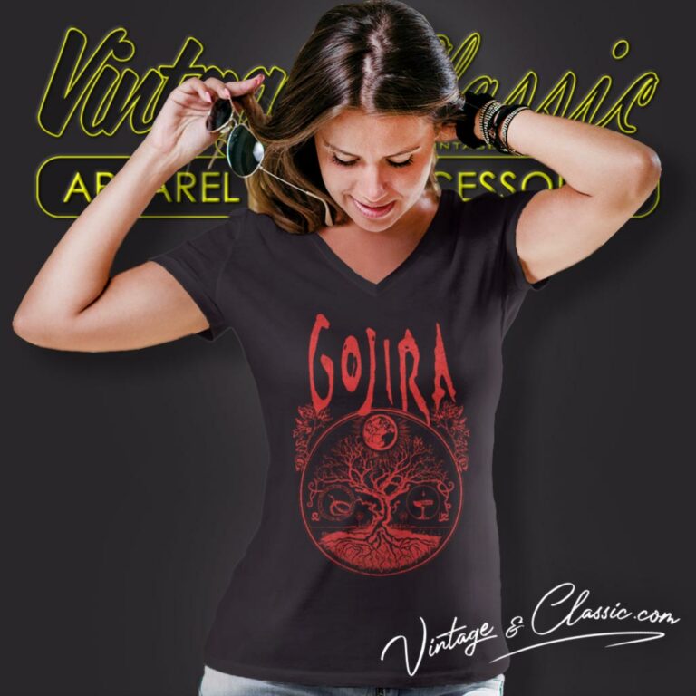 Gojira Cycles V Neck TShirt Gojira Cycles V Neck TShirt