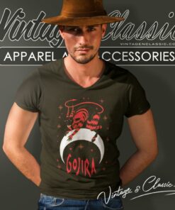 Gojira Devil Moon V Neck TShirt