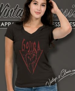 Gojira Power Glove V Neck TShirt