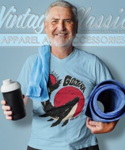 Gojira Shirt Whale Sun Moon V Neck TShirt