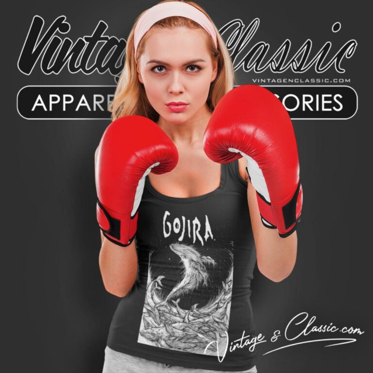 Gojira Woodblock Whales Tank Top Racerback Gojira Woodblock Whales Tank Top Racerback