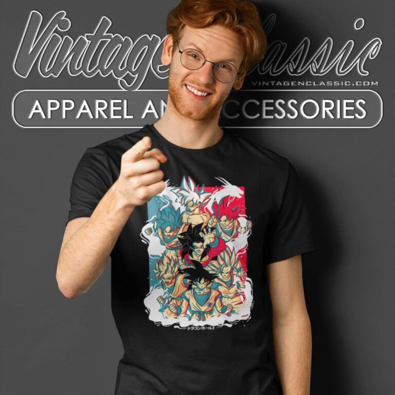 Goku Evolution Retro Art T Shirt Goku Evolution Retro Art T Shirt