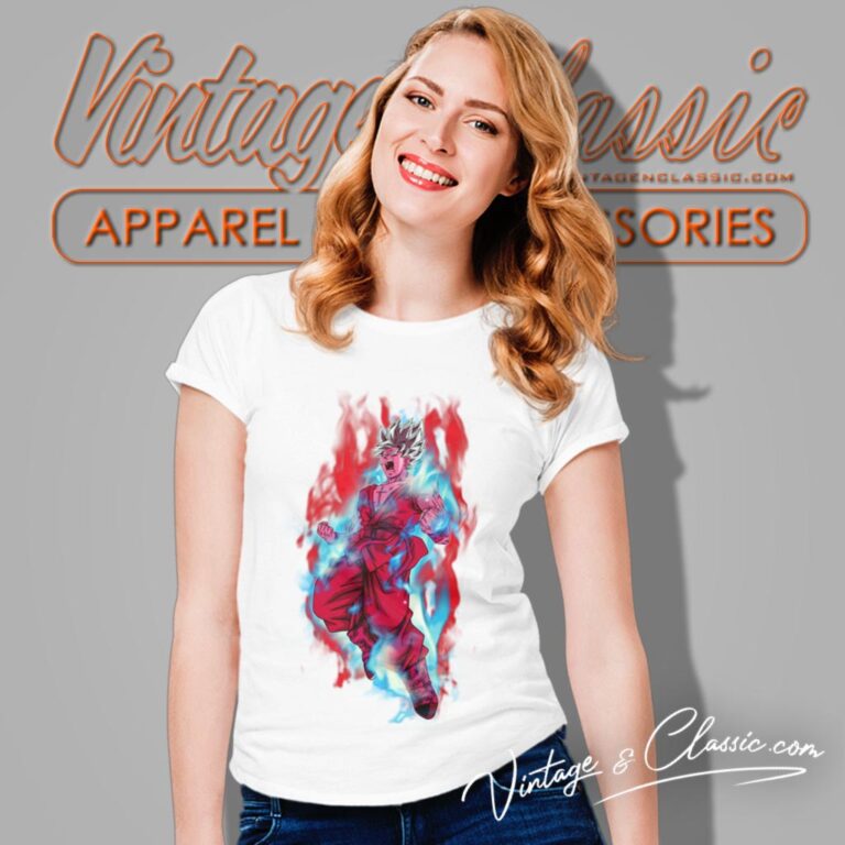 Goku Super Saiyan Blue Kaioken X10 Dragon Ball Women T Shirt Goku Super Saiyan Blue Kaioken X10 Dragon Ball Women T Shirt