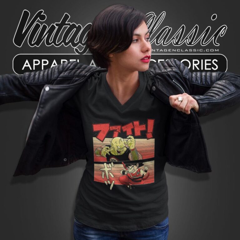 Goku Vs Piccolo Dragon Ball Z V Neck TShirt Goku Vs Piccolo Dragon Ball Z V Neck TShirt