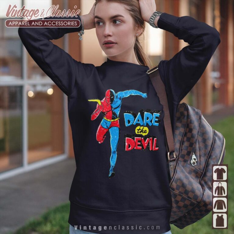 Golden Age Daredevil Comic Design Marvel Sweatshirt Golden Age Daredevil Comic Design Marvel Sweatshirt