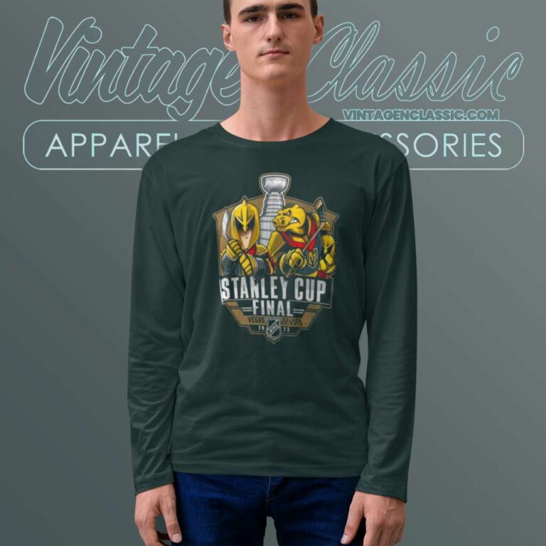 Golden Knights Mascot Stanley Cup Final Long Sleeve Tee Golden Knights Mascot Stanley Cup Final Long Sleeve Tee
