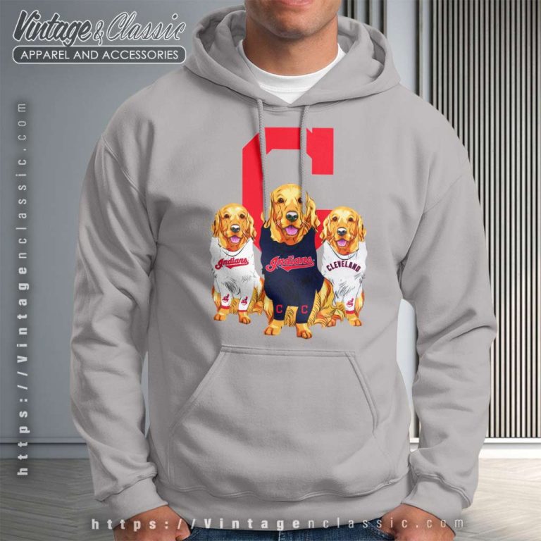 Golden Retriever Cleveland Indians Hoodie Golden Retriever Cleveland Indians Hoodie