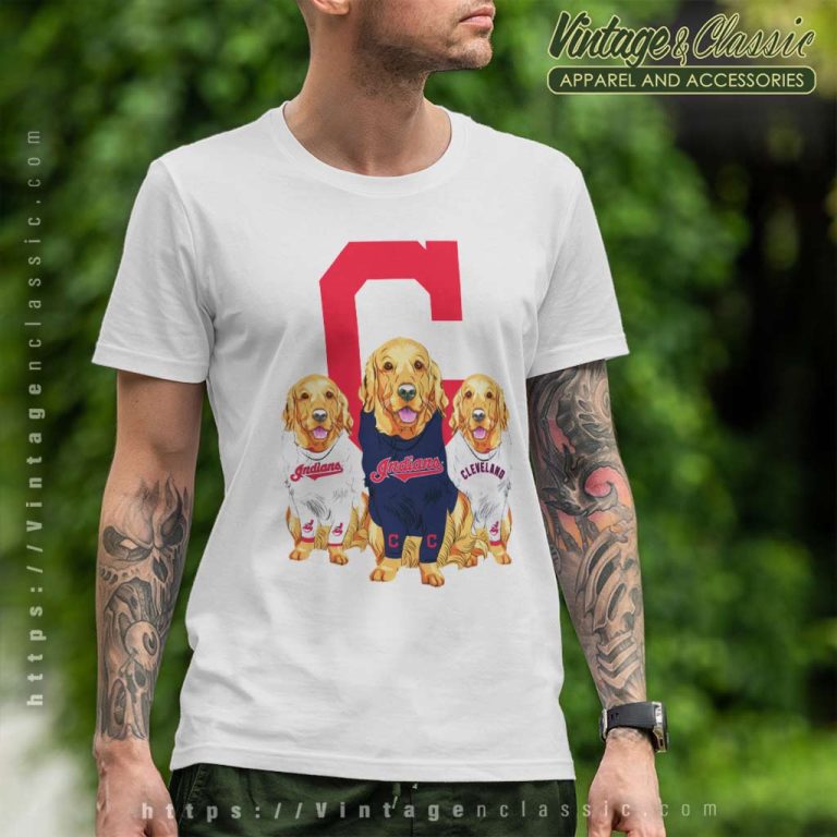 Golden Retriever Cleveland Indians T Shirt Golden Retriever Cleveland Indians T Shirt