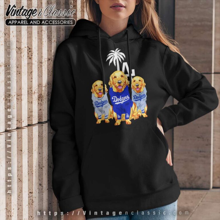 Golden Retriever Los Angeles Dodgers Hoodie Golden Retriever Los Angeles Dodgers Hoodie