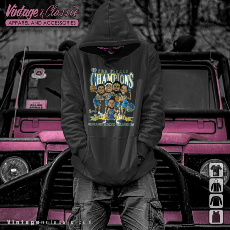 Golden State Warriors 2022 NBA Finals Champions Caricature Hoodie Golden State Warriors 2022 NBA Finals Champions Caricature Hoodie