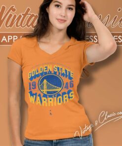 Golden State Warriors Court Premium V Neck TShirt