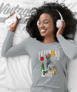 Golden State Warriors Draymond Green Cartoon Long Sleeve Tee