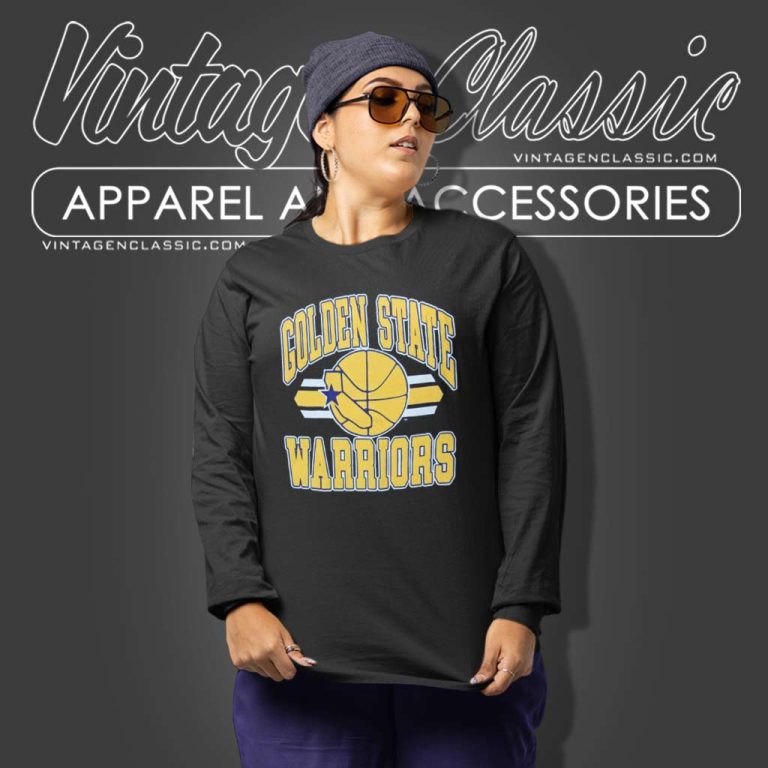 Golden State Warriors Nba 1980s Shirt Trench San Francisco California Long Sleeve Tee Golden State Warriors Nba 1980s Shirt Trench San Francisco California Long Sleeve Tee