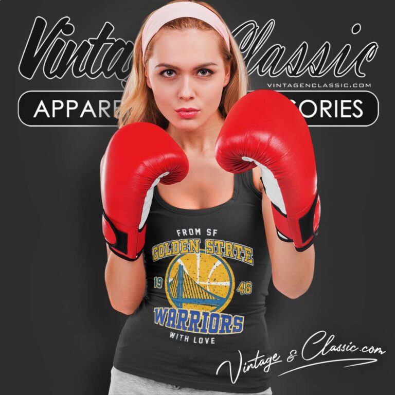 Golden State Warriors Nba With Love From Sf Tank Top Racerback Golden State Warriors Nba With Love From Sf Tank Top Racerback