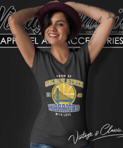 Golden State Warriors Nba With Love From Sf V Neck TShirt
