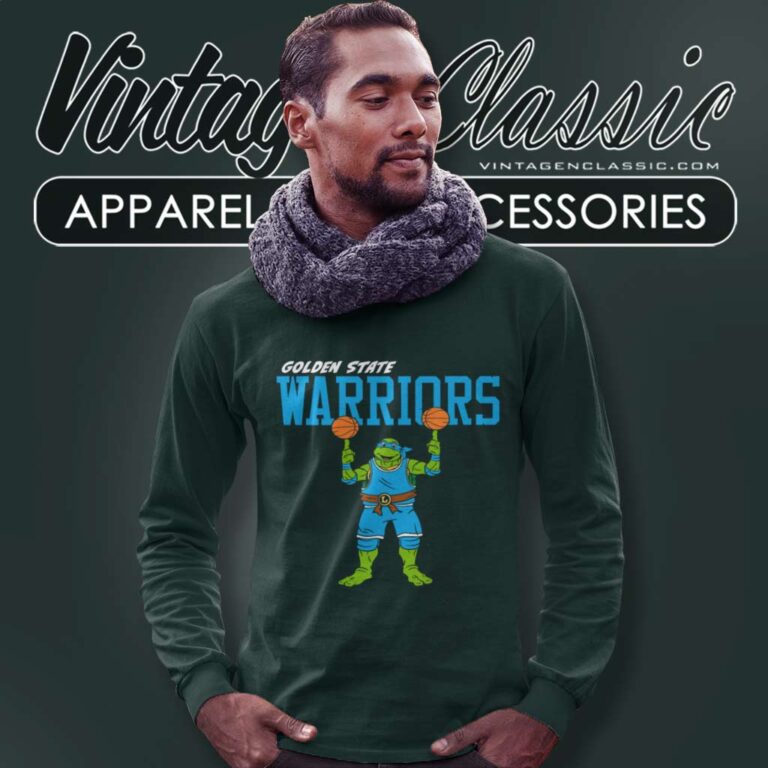 Golden State Warriors X Teenage Mutant Ninja Turtles Long Sleeve Tee Golden State Warriors X Teenage Mutant Ninja Turtles Long Sleeve Tee