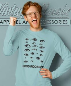 Good Riddance Grunge Eye Gothic Long Sleeve Tee