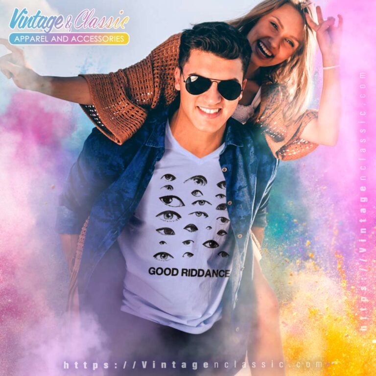 Good Riddance Grunge Eye Gothic V Neck TShirt Good Riddance Grunge Eye Gothic V Neck TShirt