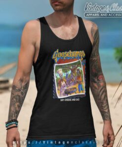 Goosebumps Say Cheese And Die Halloween Tank Top Racerback