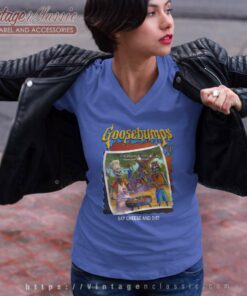 Goosebumps Say Cheese And Die Halloween V Neck TShirt