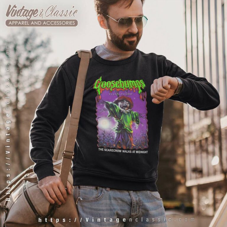 Goosebumps Scarecrow Walks Midnight Sweatshirt Goosebumps Scarecrow Walks Midnight Sweatshirt