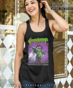 Goosebumps Scarecrow Walks Midnight Tank Top Racerback