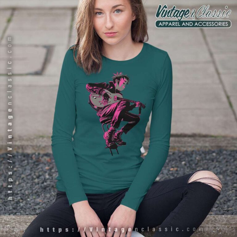 Gorillaz 2d Unwarped Long Sleeve Tee Gorillaz 2d Unwarped Long Sleeve Tee
