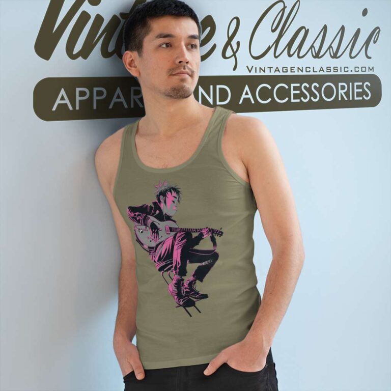 Gorillaz 2d Unwarped Tank Top Racerback Gorillaz 2d Unwarped Tank Top Racerback