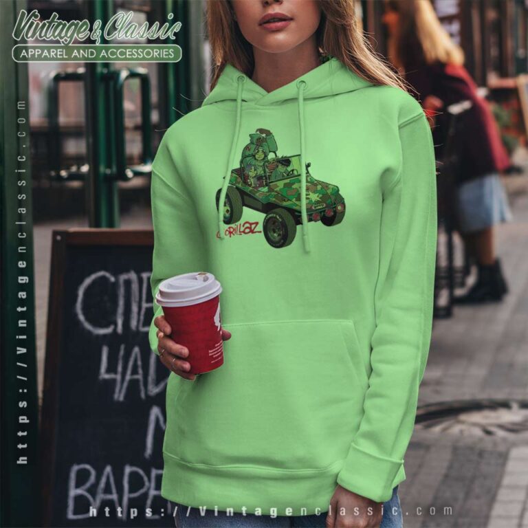 Gorillaz Geep Logo Reverse Hoodie Gorillaz Geep Logo Reverse Hoodie