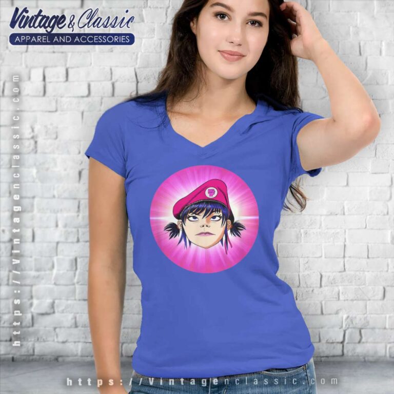 Gorillaz Noodle Album V Neck TShirt Gorillaz Noodle Album V Neck TShirt