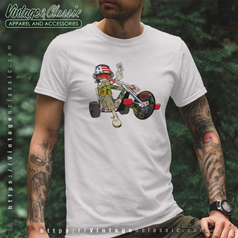 Gorillaz Noodles Trike T Shirt Gorillaz Noodles Trike T Shirt